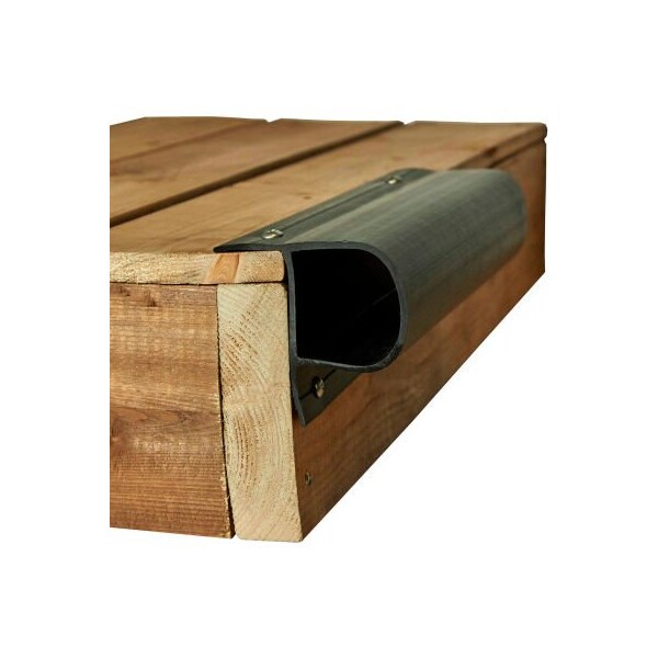Dock Edge Single "P" Profile, 32 ft. (4x8' lengths), Black - DE1001BF